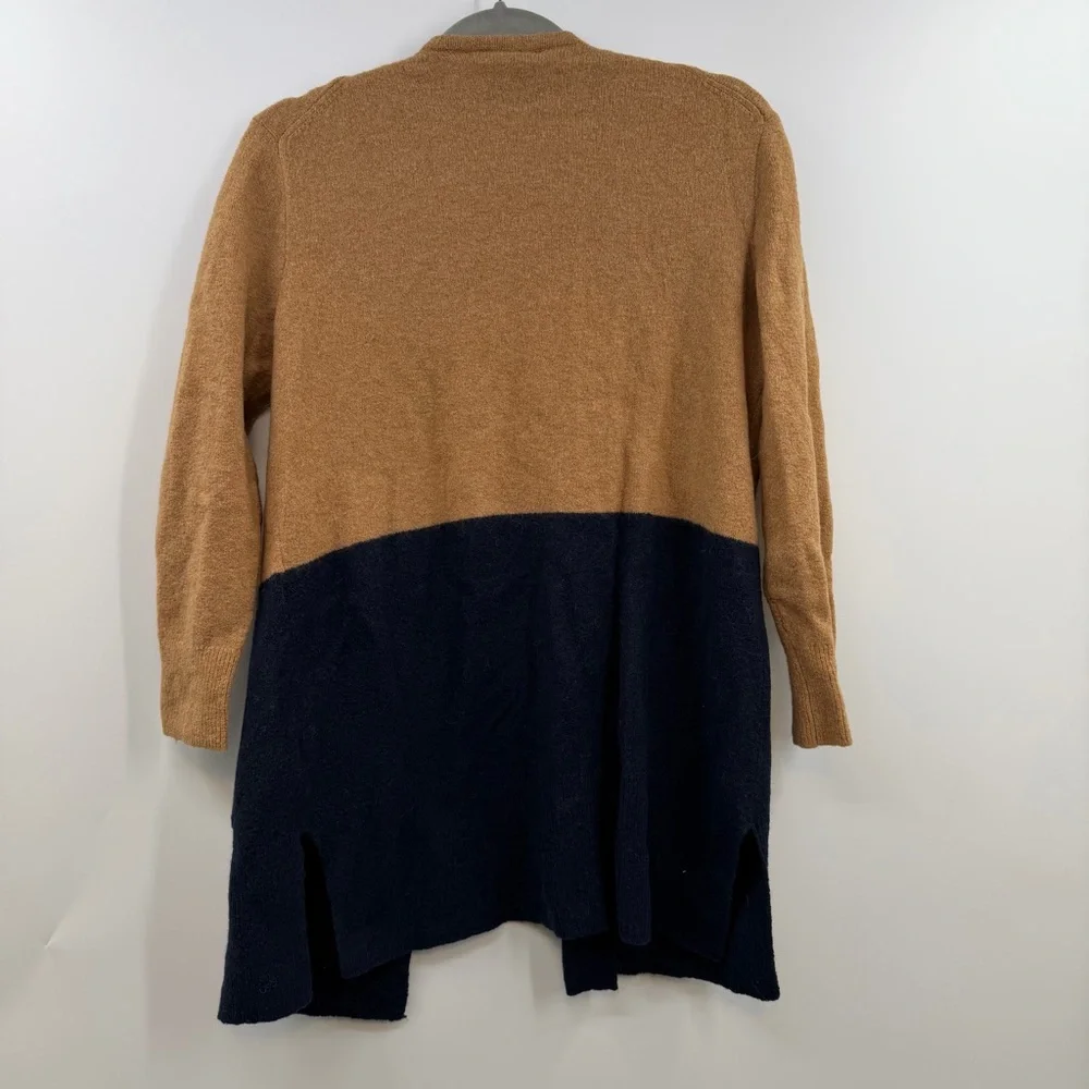 Madewell Kent Coziest Yarn Colorblock Cardigan XS Merino Wool Alpaca Open